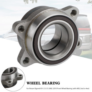 Front Wheel Bearing For Nissan Elgrand E51 2002-2010 2.5 3.5 With ABS 2WD 4WD