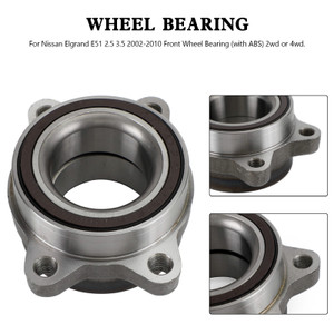 Front Wheel Bearing For Nissan Elgrand E51 2002-2010 2.5 3.5 With ABS 2WD 4WD