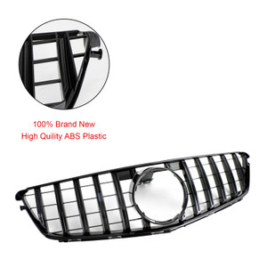 GT Style Front Bumper Grille Grill Fit Benz C-Class W204 C300 C350 2008-2014