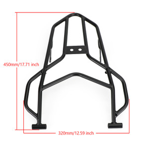 Rear Rack Luggage Carrier Black Fits Honda CRF300L CRF300 Rally 2021 2022 2023