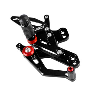 Aluminum Black Rear Sets Footpegs Footrest For Honda CBR650R CB650R 2019-2023