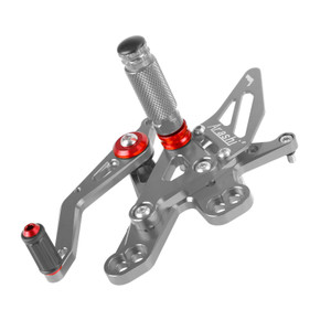 Aluminum Gray Rear Sets Footpegs Footrest For Honda CBR650R CB650R 2019-2023