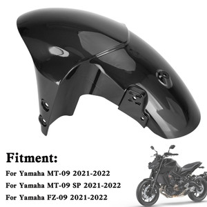 Front Fender Mudguard Fairing For Yamaha MT-09 FZ-09 MT09 SP 2021-2022 Black