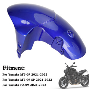 Front Fender Mudguard Fairing For Yamaha MT-09 FZ-09 MT09 SP 2021-2022 Blue