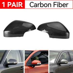 Carbon Fiber Rearview Side Mirror Cover Cap for Volvo S80 C30 C70 2007-2013
