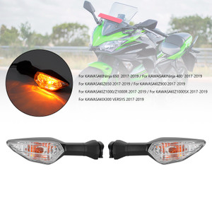 Turn Signal Light Indicator Lamp For Kawasaki Ninja Z400 Z650 Z900 Z1000 Z1000SX Clear