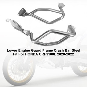 Lower Engine Guard Frame Crash Bar Steel Silver Fit For Honda Crf 1100L 20-22 21
