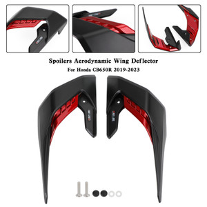 Side Spoilers Aerodynamic Wing Deflector Fairing For Honda CB650R 2019-2023 Red