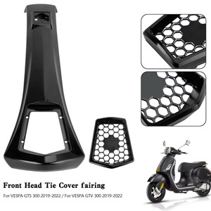 Front Head Cover Horn fairing Tie For VESPA GTS 300 GTV 300 2019-2022 Black