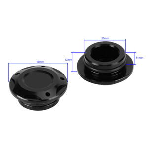 Aluminum Black Frame Hole Caps Plug Cover For Yamaha YZF-R3 R3 R25 MT03 MT25