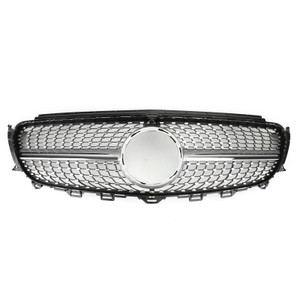 2017-2018 Benz W213 E400 AMG E43 Sedan Diamond Silver Border Front Grille Grill Generic