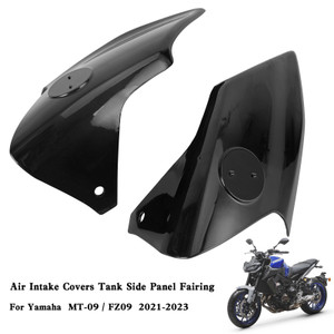 Air Intake Covers Tank Side Panel Fairing For Yamaha MT-09 FZ09 2021-2023 Black
