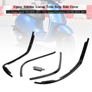 Upper Sidebar Lining Trim Strip Side Cover For Sprint 150 Primavera 125 150 Black