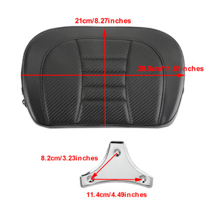 Driver Rider Sissy Bar Seat Backrest Pad for Sport Glide Softail Slim 2018-2021