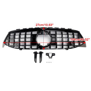 Black Front Bumper Grille Grill Fit Mercedes CLA Class W118 C118 2020-2024 GTR