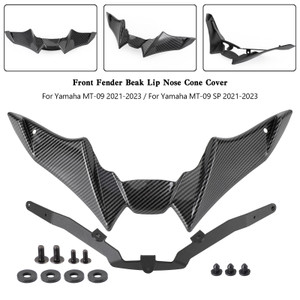 Front Fender Beak Lip Nose Cone Cover Spoilers For Yamaha MT-09 SP 2021-2023 Carbon