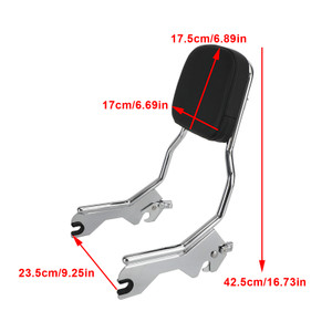 Passenger Sissy Bar Backrest for Street Bob FXBB Softail Slim FLSL Deluxe FLDE