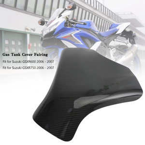 Gas Tank Cover Fairing Protector For Suzuki GSXR600 GSXR 750 2006-2007 Carbon