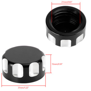 CNC Expansion Tank Cap For Ducati Panigale 899 959 1199 1299 V2 V4 S R - Black