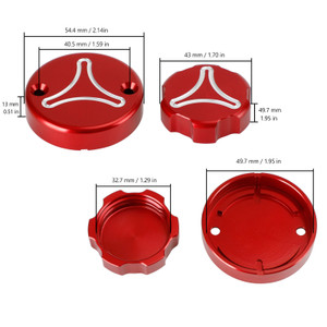 Brake Clutch Reservoir Cap Red For Ducati Panigale 899 959 1199 1299 V2 V4 S R