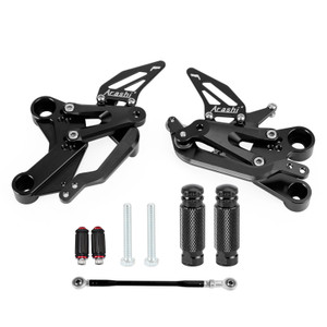 Racing Adjustable Rear Sets Rearsets Foot Pegs Black For Duke 890 790 2018-2023