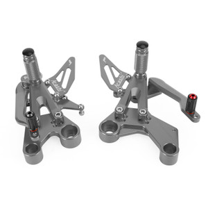 Racing Adjustable Rear Sets Rearsets Foot Pegs Gray For Duke 890 790 2018-2023