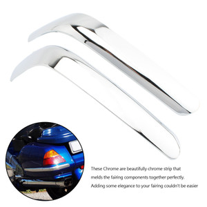 Trunk Trim Strip Moldings Accent For Honda Goldwing GL1800 2001-2011 Chrome