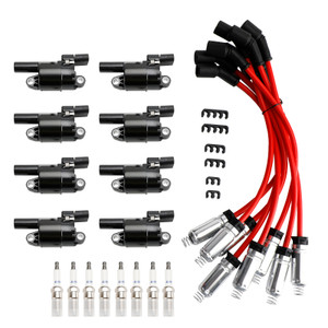 8x Ignition Coil+Spark Plug+ Wire UF414 For GMC Silverado 1500 Tahoe 5.3L Generic