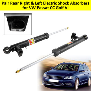 Pair Rear Right & Left Electric Shock Absorbers for VW Passat CC Golf VI