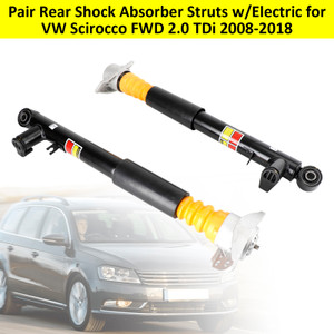 Pair Rear Shock Absorber Struts w/Electric for VW Scirocco FWD 2.0 TDi 2008-2018