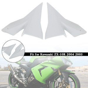 Tank Side Trim Cover Panel Fairing Cowl For Kawasaki ZX 10R 2004 2005