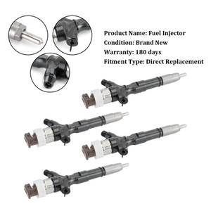 4PCS Fuel Injectors 23670-0R020 Fit Toyota Corolla RAV4 095000-6040