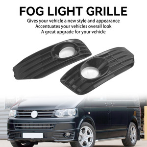 Fog Lamp Light Cover Insert S-line Grille Fit VW T5 T5.1 2010-2015 Gloss Black