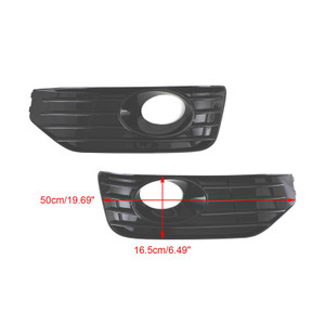 Fog Lamp Light Cover Insert S-line Grille Fit VW T5 T5.1 2010-2015 Gloss Black