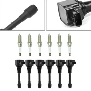 6 Ignition coil+6 Spark Plug UF550 For Infiniti G25 Nissan Maxima 3.5 V6 09-19