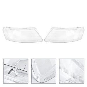 Left +Right Headlight Lens Plastic Cover Shell 4F0941003/04 For Audi A6 06-2011