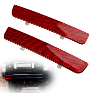 2x Red Rear Bumper Reflector Stop Brake Light For Range Rover L322 Freelander 2