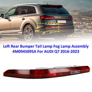 Left Rear Bumper Tail Lamp Fog Lamp Assembly 4M0945095A For AUDI Q7 2016-2023