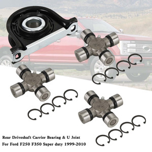 Driveshaft Carrier Bearing and U Joint Kit For Ford F250 F350 Superduty 4WD