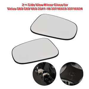 2 ?¨¢ Side View Mirror Glass for Volvo S60 S80 V60 2011-18 30716923 30716924