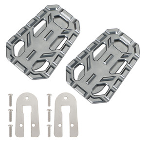 Cnc Driver Footrests Covers Driver Pedal Silver For Tr Scrambler 1200 Tiger
