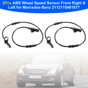 2Pcs ABS Wheel Speed Sensor Front Right & Left for Mercedes-Benz 2112115401817