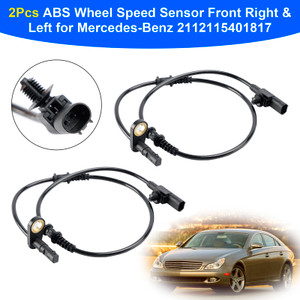 2Pcs ABS Wheel Speed Sensor Front Right & Left for Mercedes-Benz 2112115401817 Generic