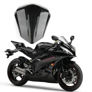 Seat Cowl Rear Passenger Pillion Seat Cover Yamaha R6 YZFR6 (2006-2007) Faux Carbon