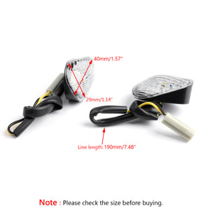 Front Indicators Flush Mount LED Turn Signals Yamaha YZF R1 (02-08), R6 (03-09), R6S (06-08) Clear