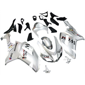 2007-2008 Kawasaki ZX6R 636 Injection Fairing Kit Bodywork Plastic ABS #19