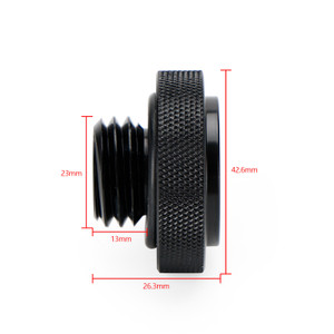 Billet Oil Filler Cap Black For Bonneville T120 Scrambler Street Twin Cup Black