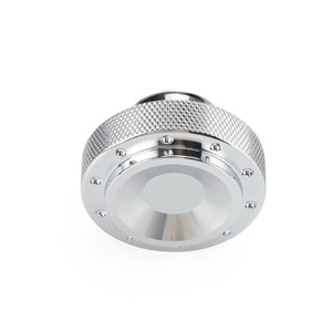 Billet Oil Filler Cap Silver For Bonneville T120 Scrambler Street Twin Cup Black