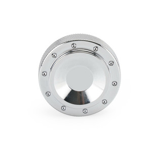 Billet Oil Filler Cap Silver For Bonneville T120 Scrambler Street Twin Cup Black