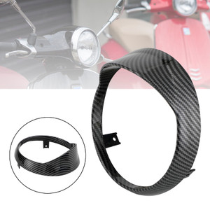 Front Headlight Guard Cover Grille Carbon Fit For Vespa Primavera 125 150 14-21